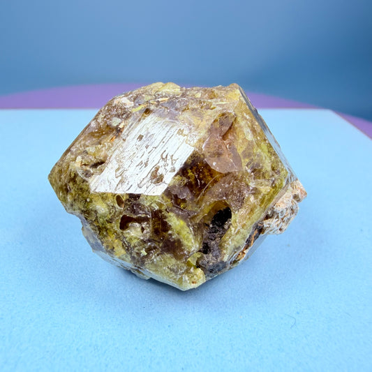 Grandite (Grossular-Andradite) Garnet Crystal Specimen