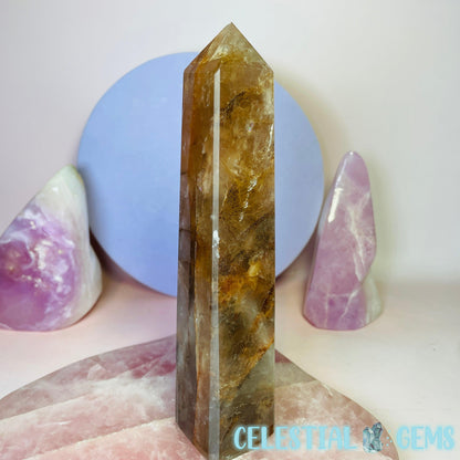 Fire (Hematoid) Quartz Obelisk Large Tower