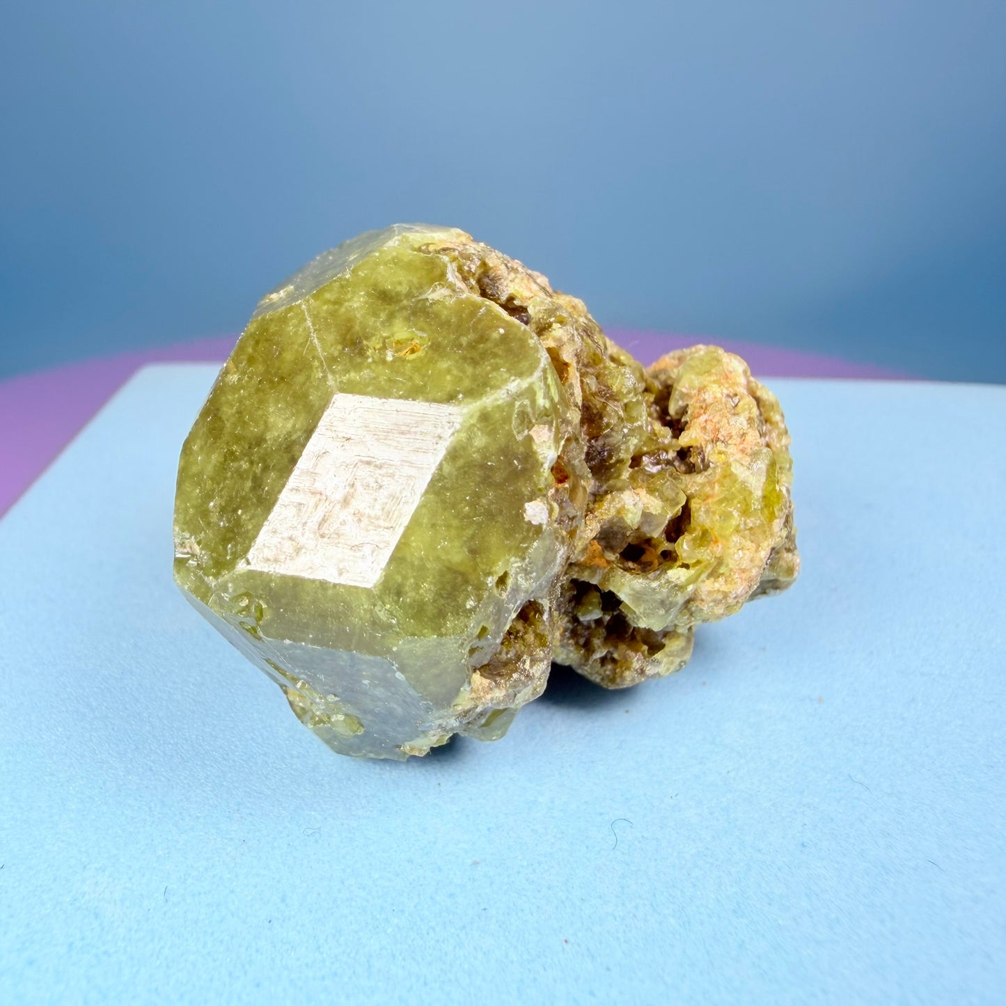 Grandite (Grossular-Andradite) Garnet Crystal Specimen