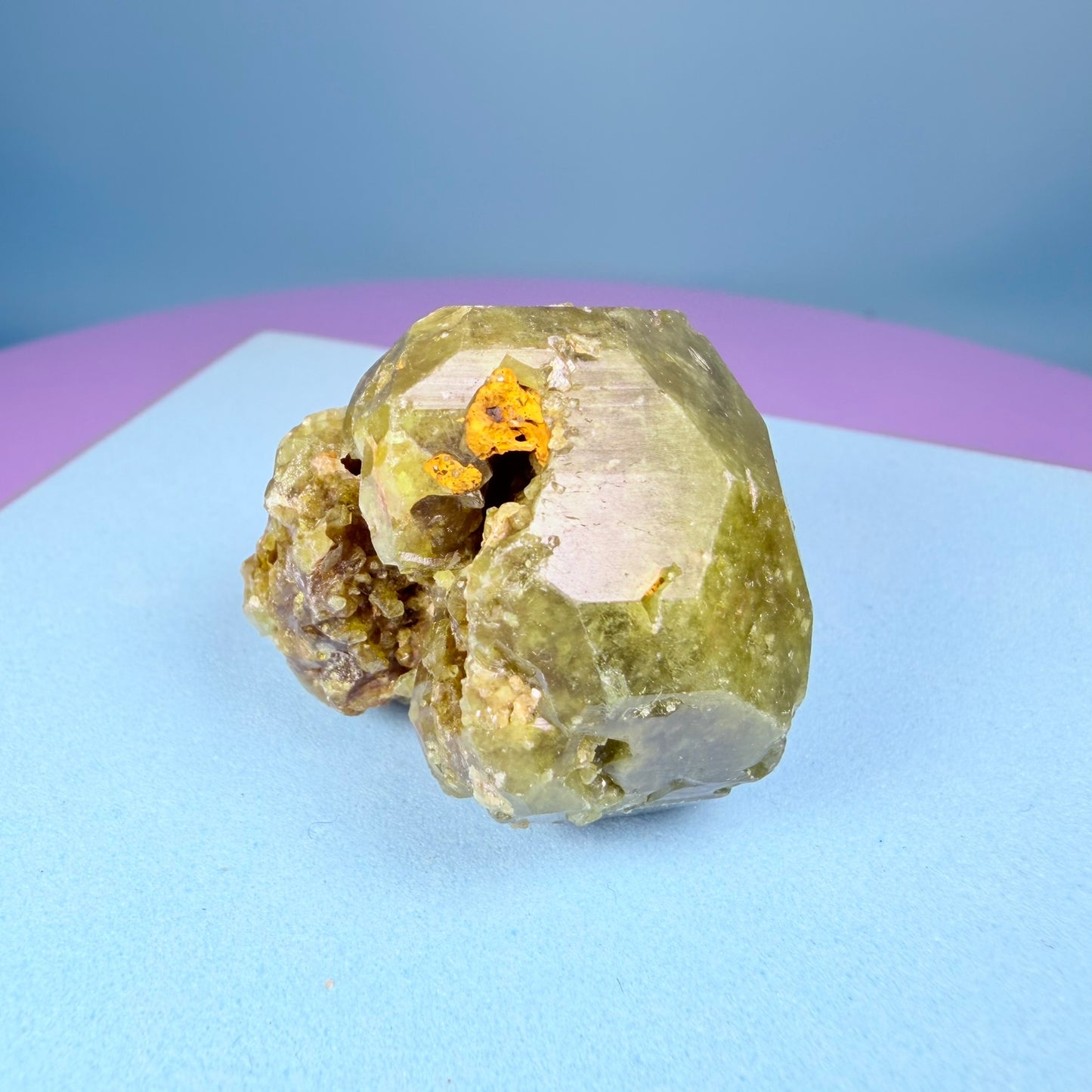Grandite (Grossular-Andradite) Garnet Crystal Specimen