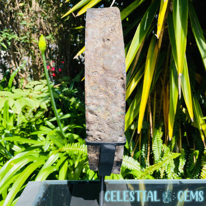 Amethyst Cluster Geode XL Slice on Stand