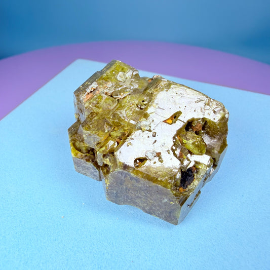 Grandite (Grossular-Andradite) Garnet Crystal Specimen