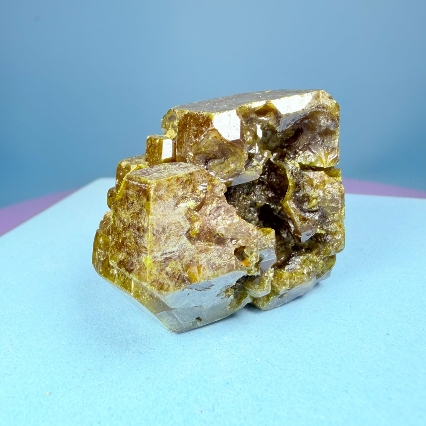 Grandite (Grossular-Andradite) Garnet Crystal Specimen
