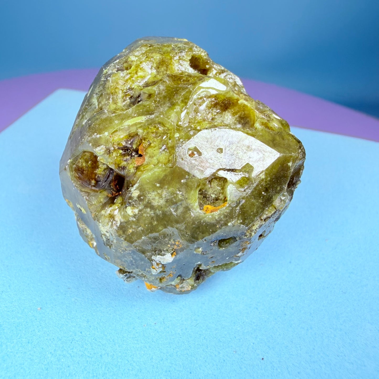 Grandite (Grossular-Andradite) Garnet Crystal Specimen