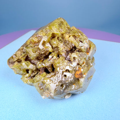 Grandite (Grossular-Andradite) Garnet Crystal Specimen