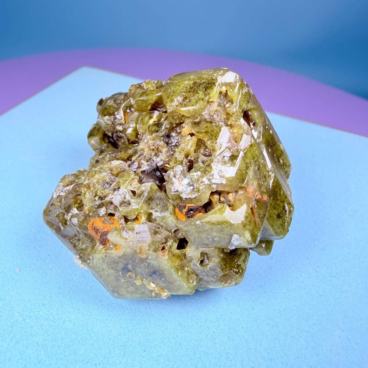 Grandite (Grossular-Andradite) Garnet Crystal Specimen
