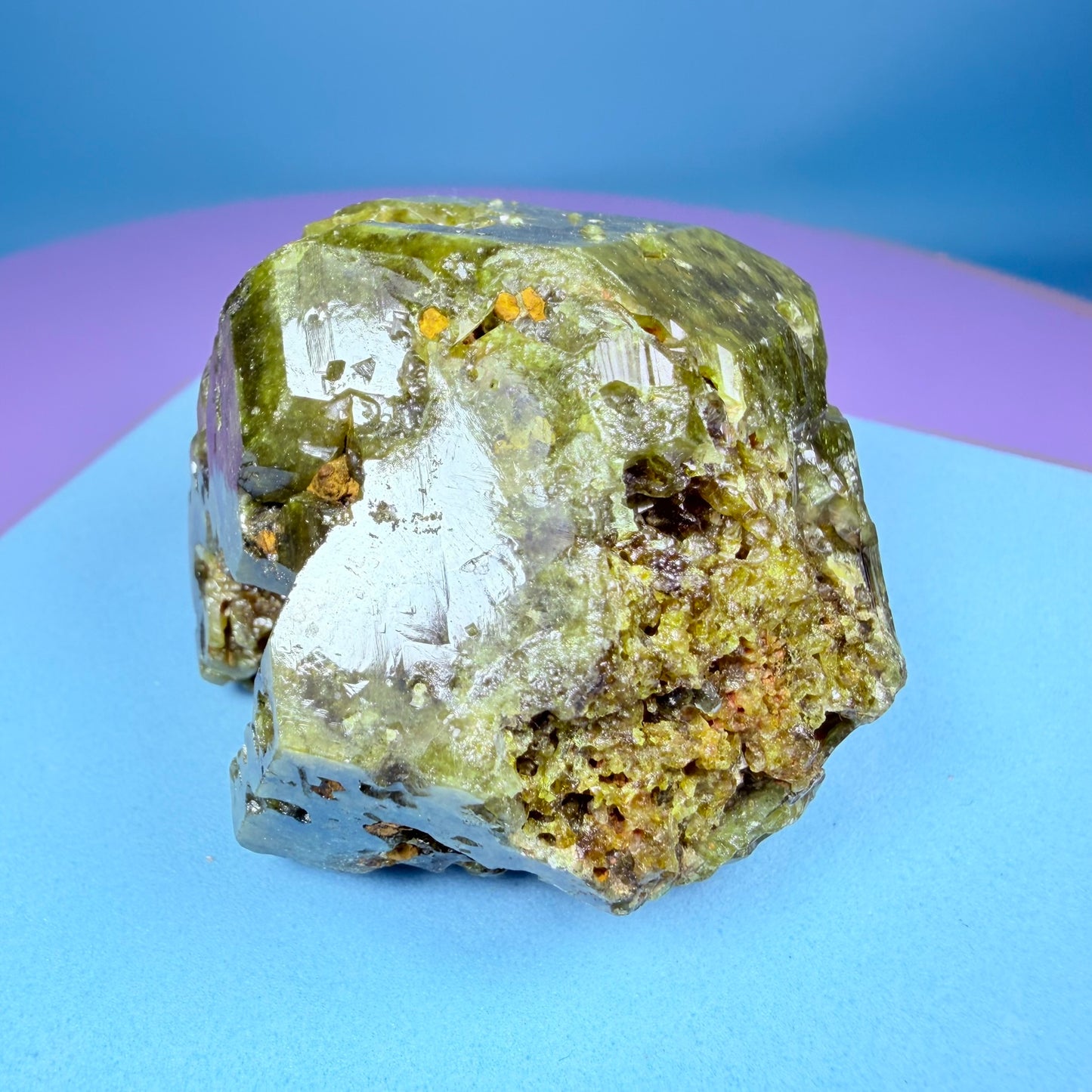 Grandite (Grossular-Andradite) Garnet Crystal Specimen