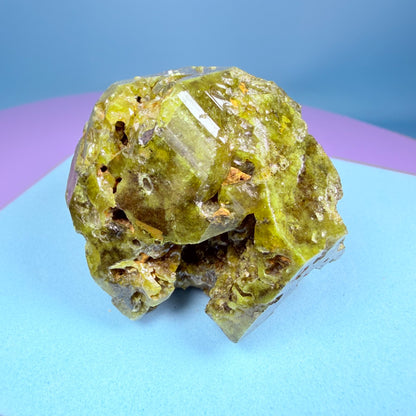 Grandite (Grossular-Andradite) Garnet Crystal Specimen