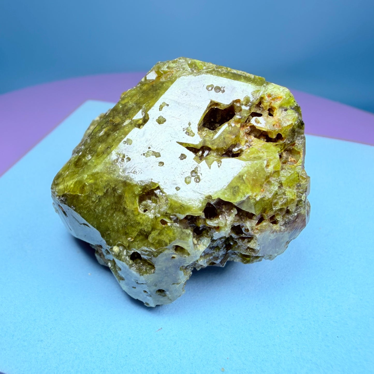 Grandite (Grossular-Andradite) Garnet Crystal Specimen