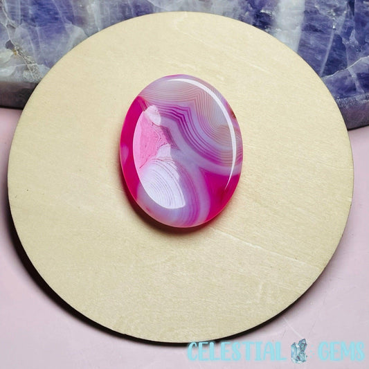 Dyed Pink Agate Worrystone