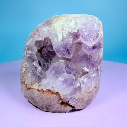 Druzy Purple Amethyst Flower Agate Medium Freeform (Video)