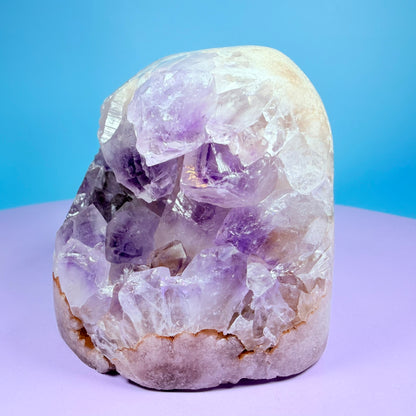 Druzy Purple Amethyst Flower Agate Medium Freeform (Video)