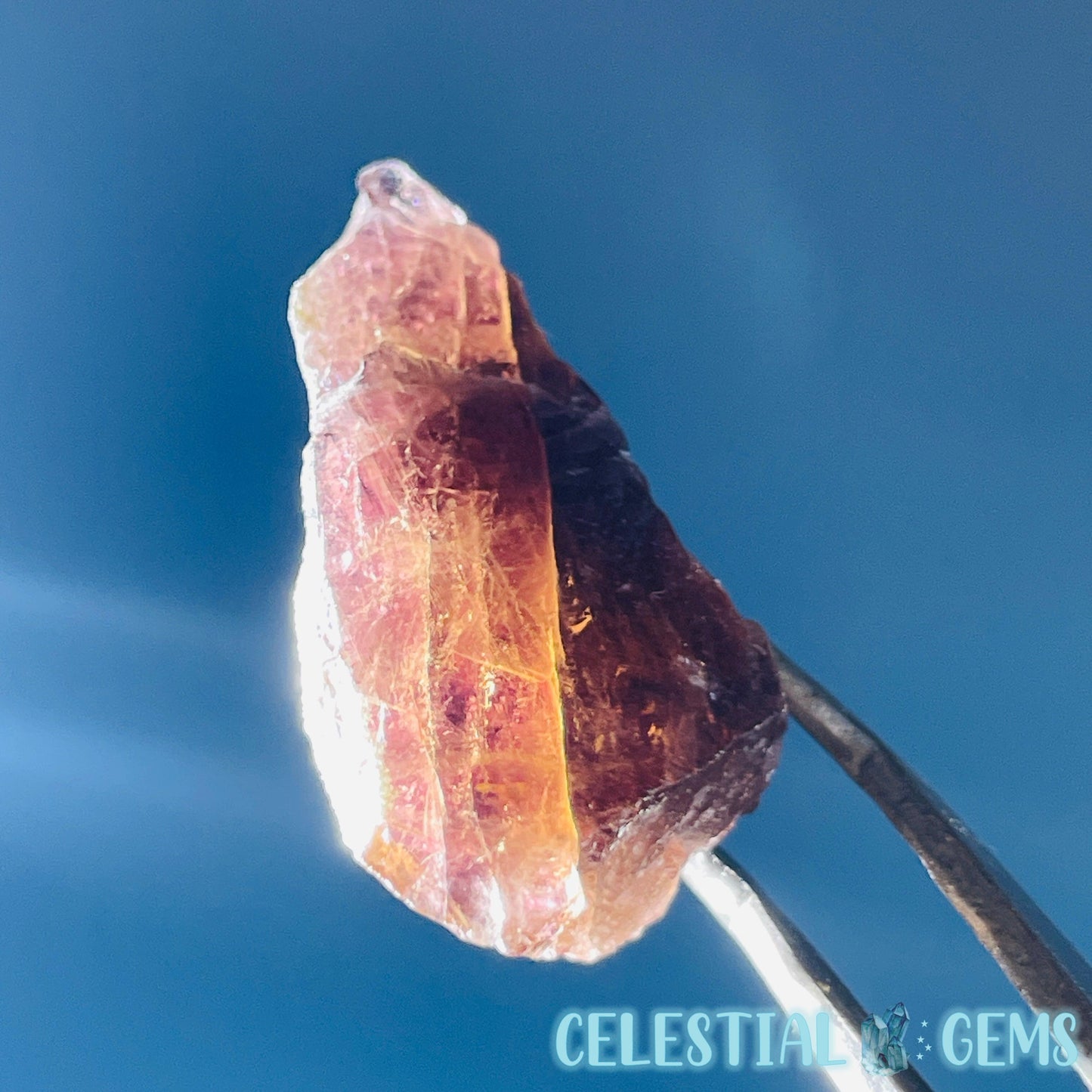 Rare Axinite Shard Gemstone Specimen with Pleochroism (Video)