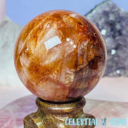 Fire (Hematoid) Quartz Medium Sphere