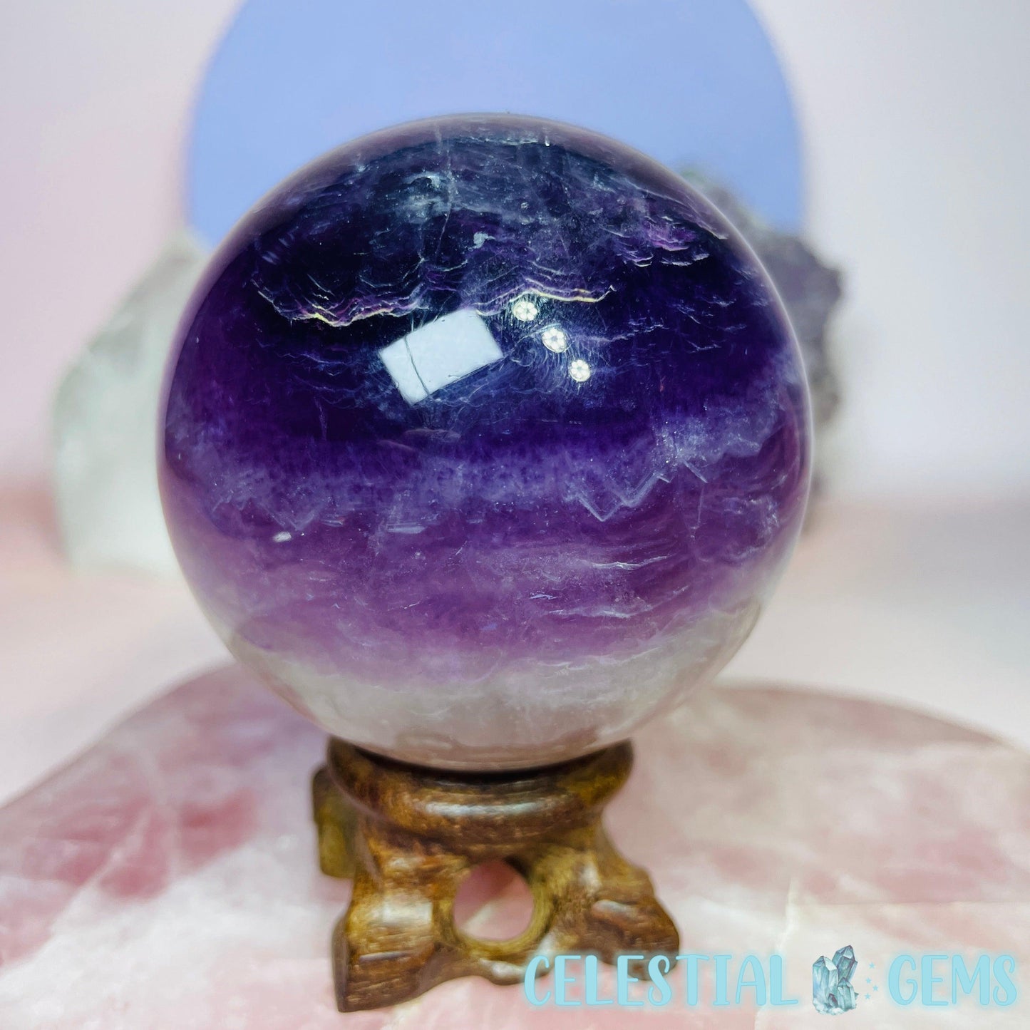 Purple Fluorite Med-Large Sphere