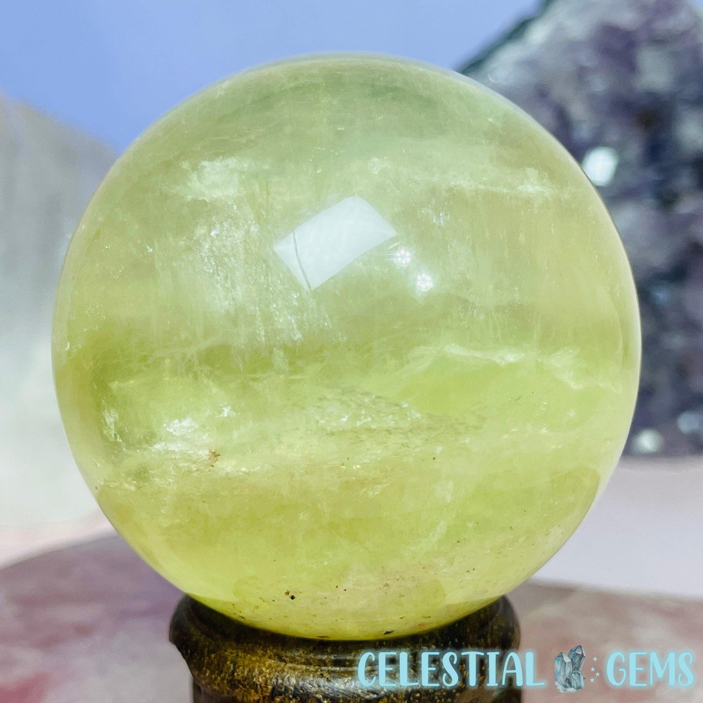 Yellow Fluorite Medium Sphere