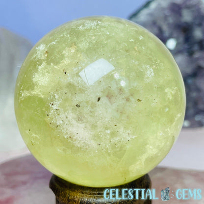 Yellow Fluorite Medium Sphere