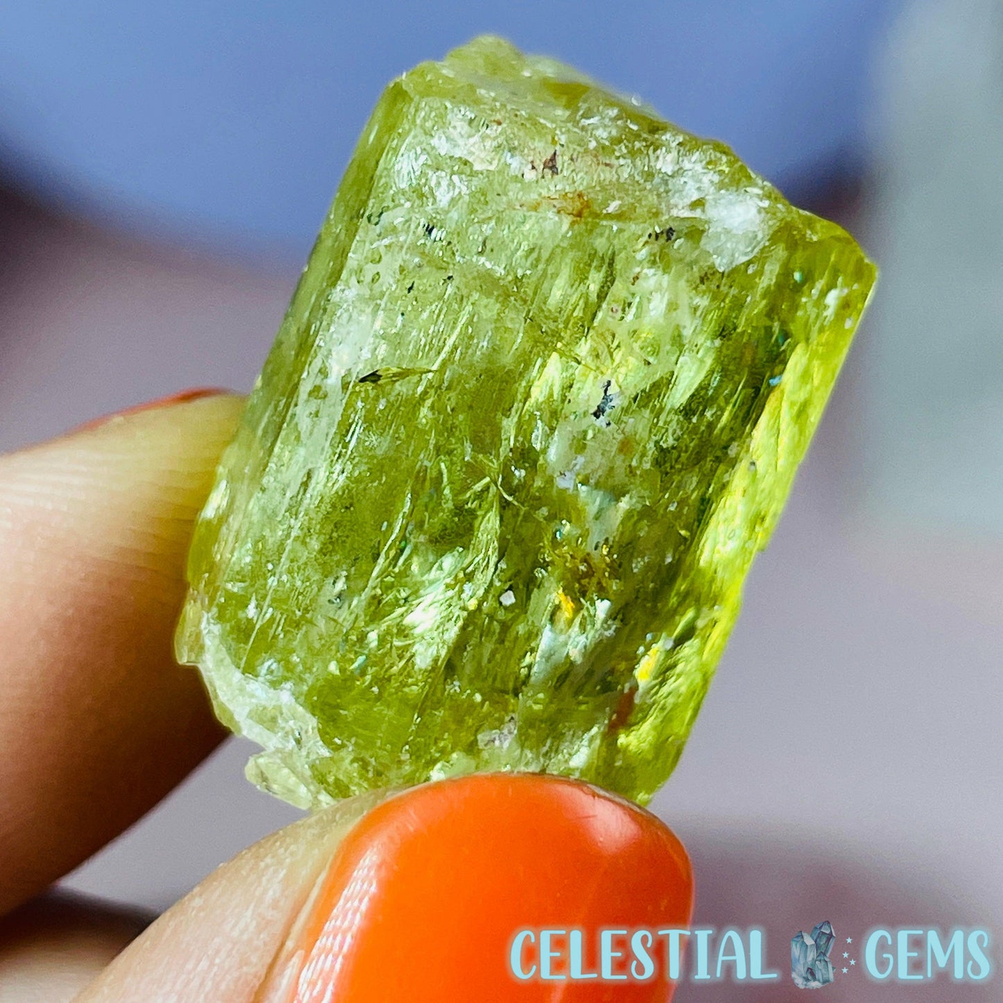 RARE Yellow Apatite Crystal Specimen F