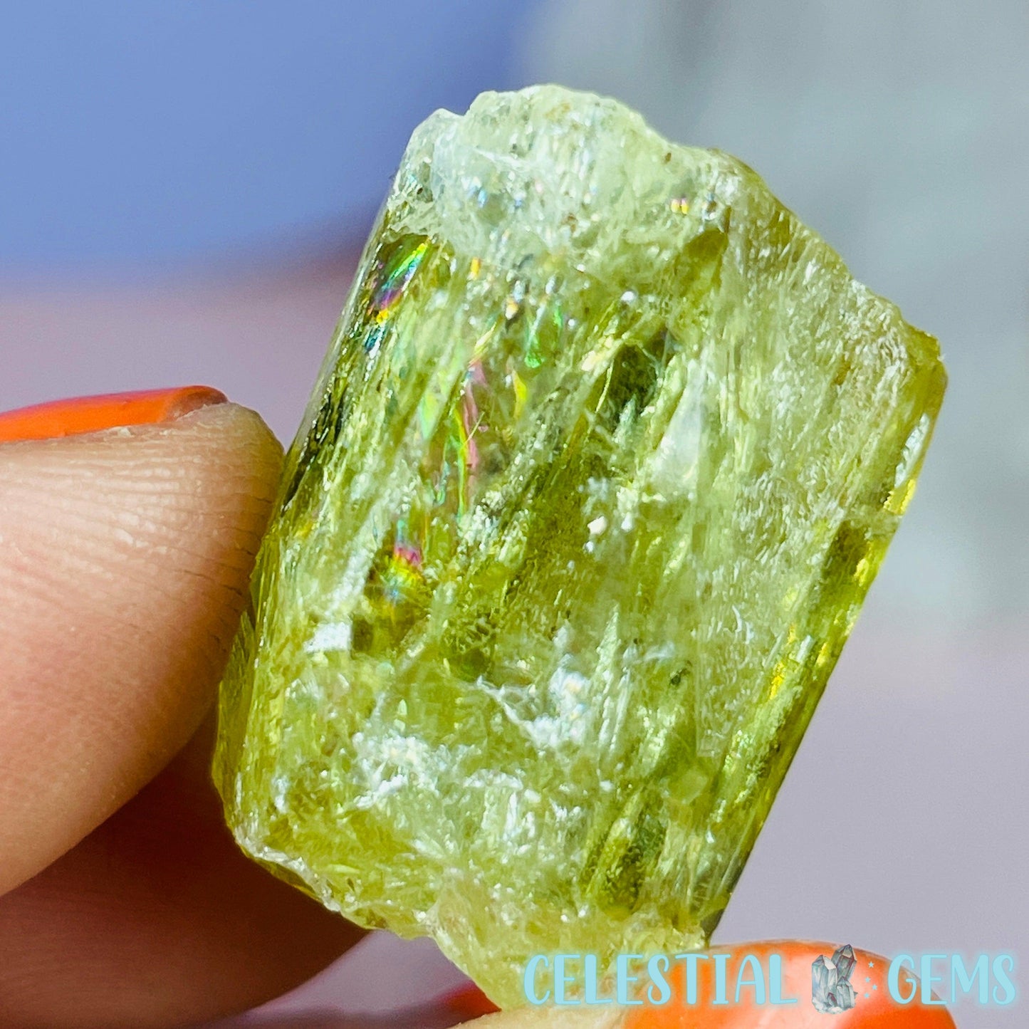 RARE Yellow Apatite Crystal Specimen F