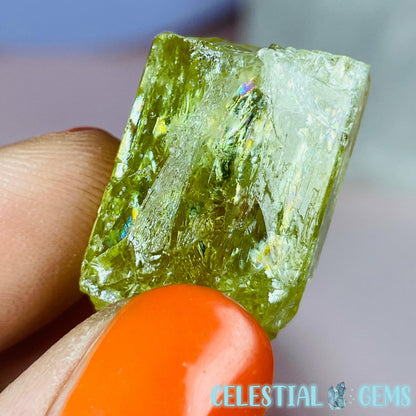 RARE Yellow Apatite Crystal Specimen F