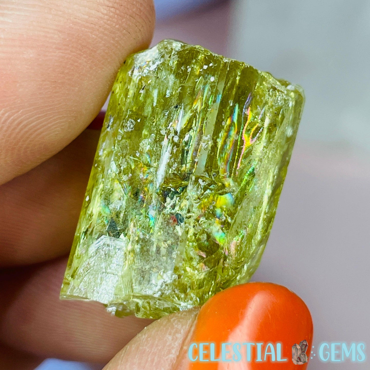 RARE Yellow Apatite Crystal Specimen F