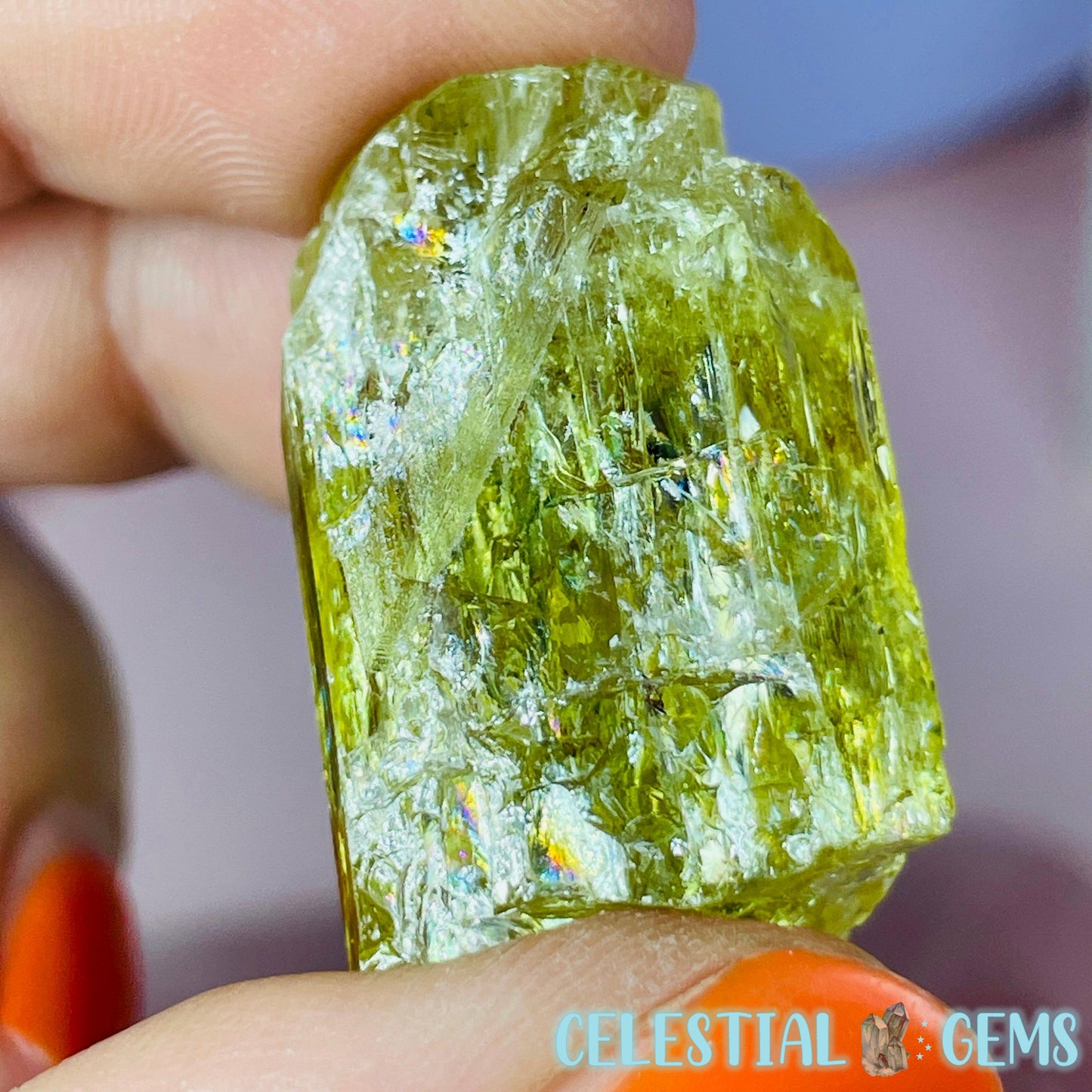 RARE Yellow Apatite Crystal Specimen G