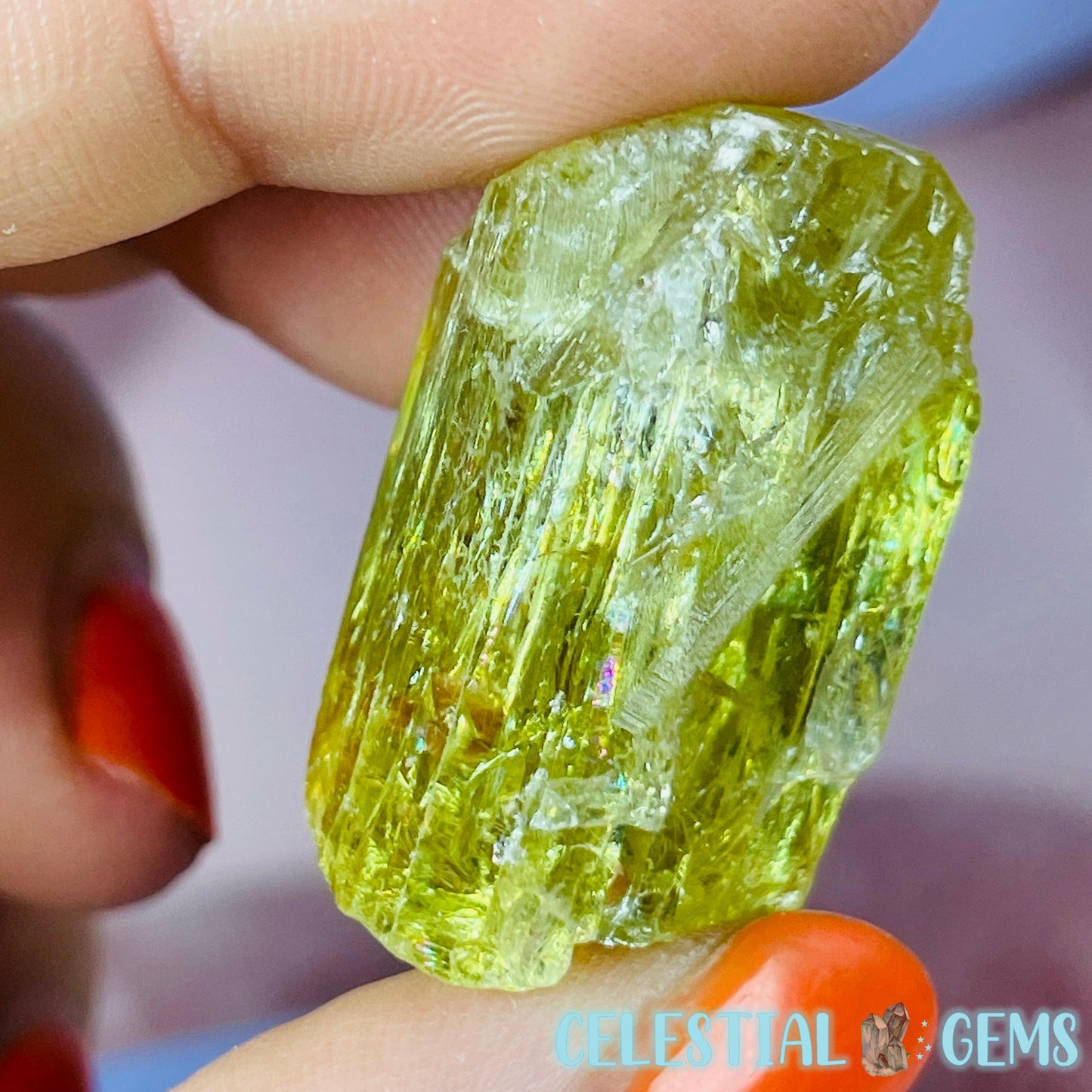 RARE Yellow Apatite Crystal Specimen G