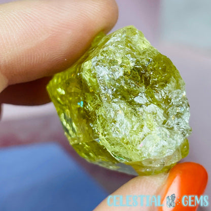 RARE Yellow Apatite Crystal Specimen H