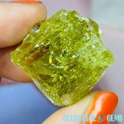 RARE Yellow Apatite Crystal Specimen H