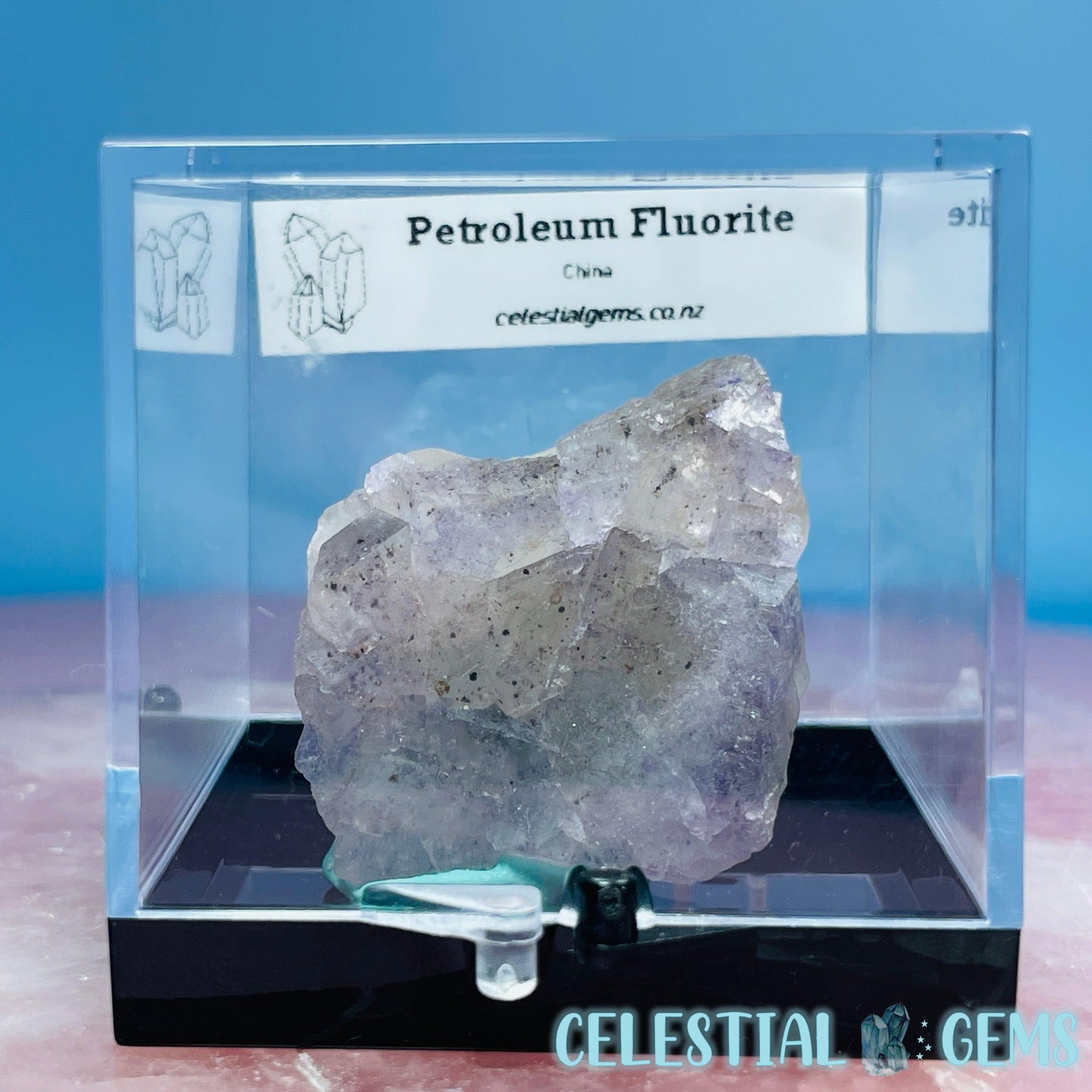 Petroleum-Included Fluorite Small Specimen (Firefly Fluorite)