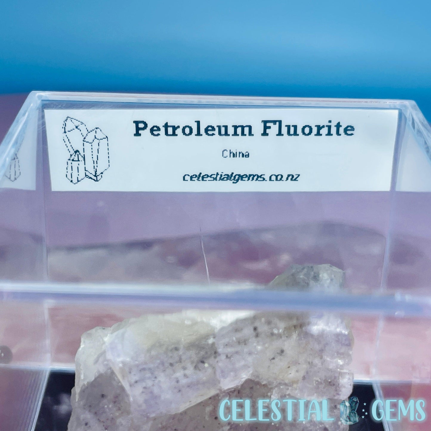 Petroleum-Included Fluorite Small Specimen (Firefly Fluorite)