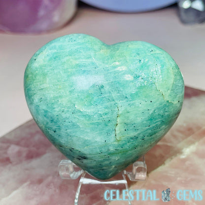 Amazonite Heart Medium Carving