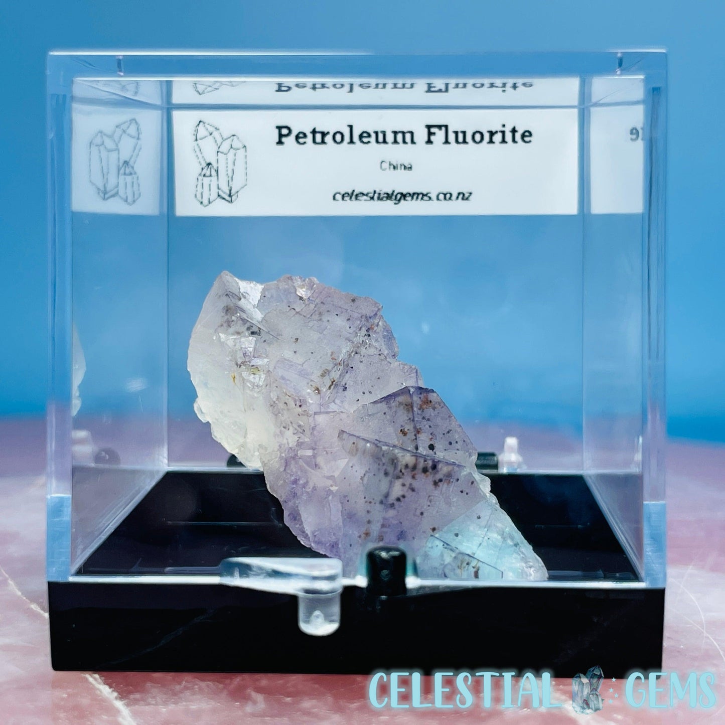 Petroleum-Included Fluorite Small Specimen (Firefly Fluorite)