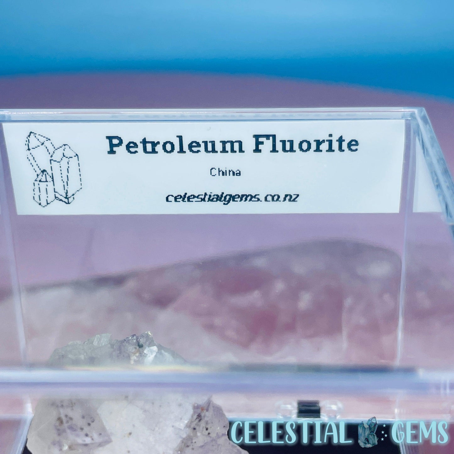 Petroleum-Included Fluorite Small Specimen (Firefly Fluorite)