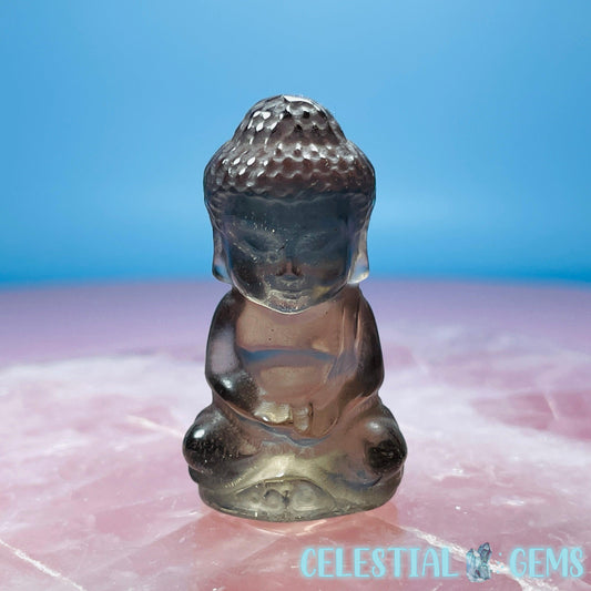 Smoky Quartz Buddha Small Carving