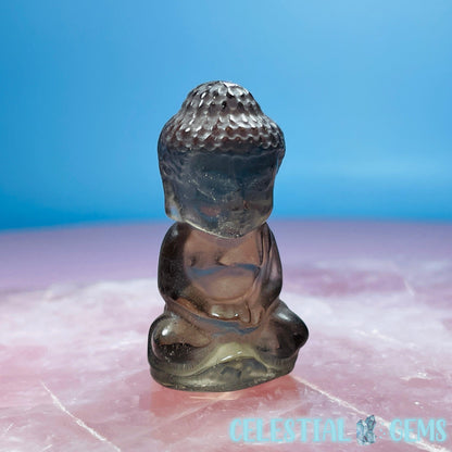 Smoky Quartz Buddha Small Carving