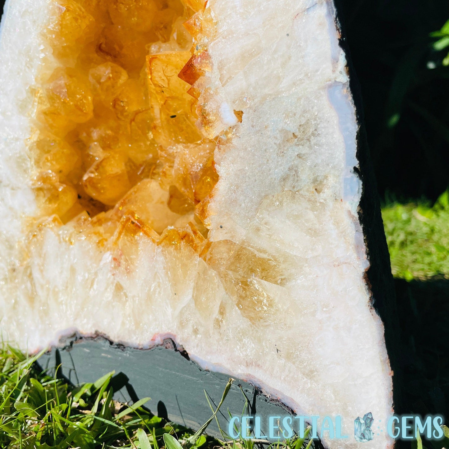 Citrine (HT) Large Geode Cave