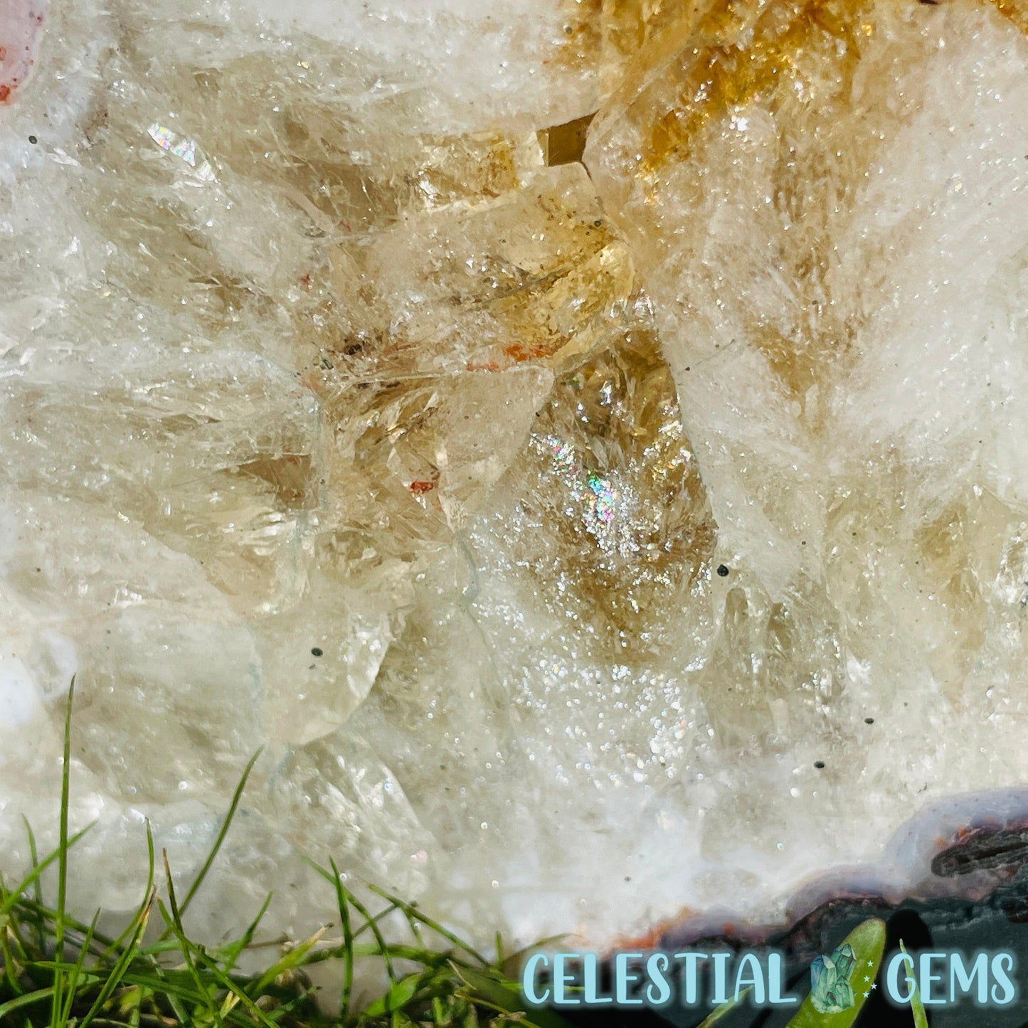 Citrine (HT) Large Geode Cave