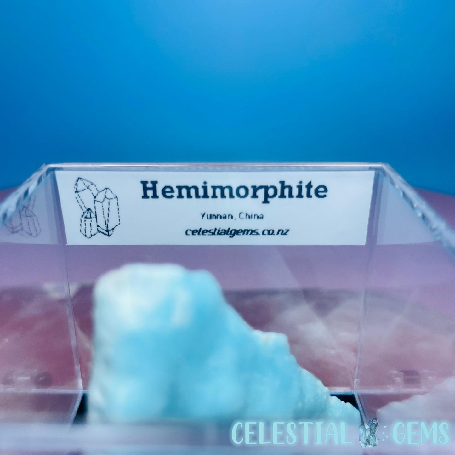 Hemimorphite Small Slab Specimen in Box