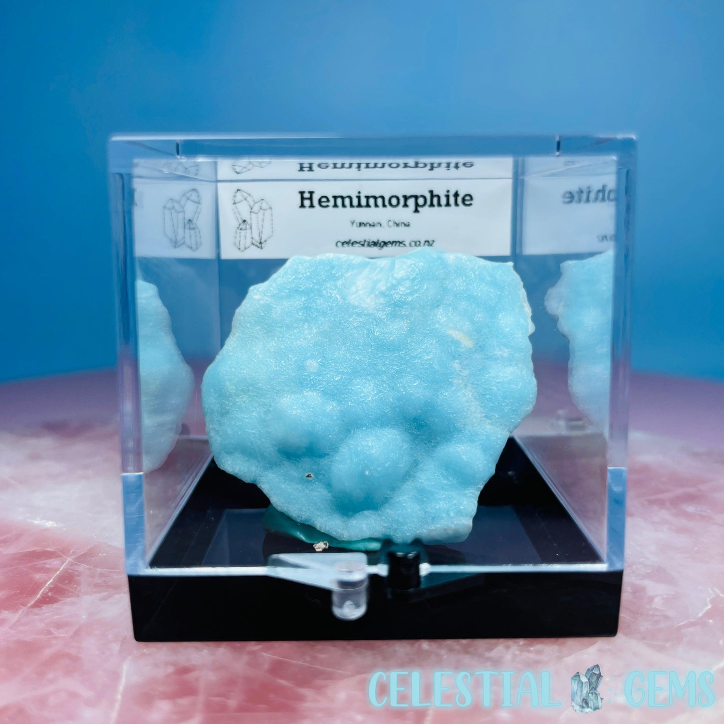 Hemimorphite Small Slab Specimen in Box