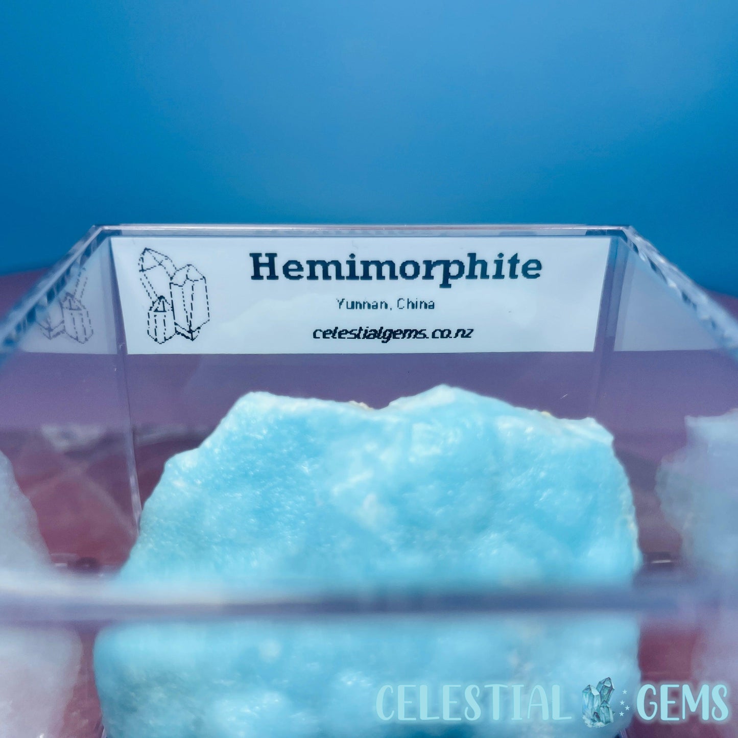 Hemimorphite Small Slab Specimen in Box