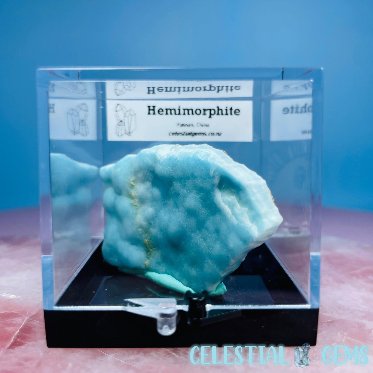 Hemimorphite Small Slab Specimen in Box