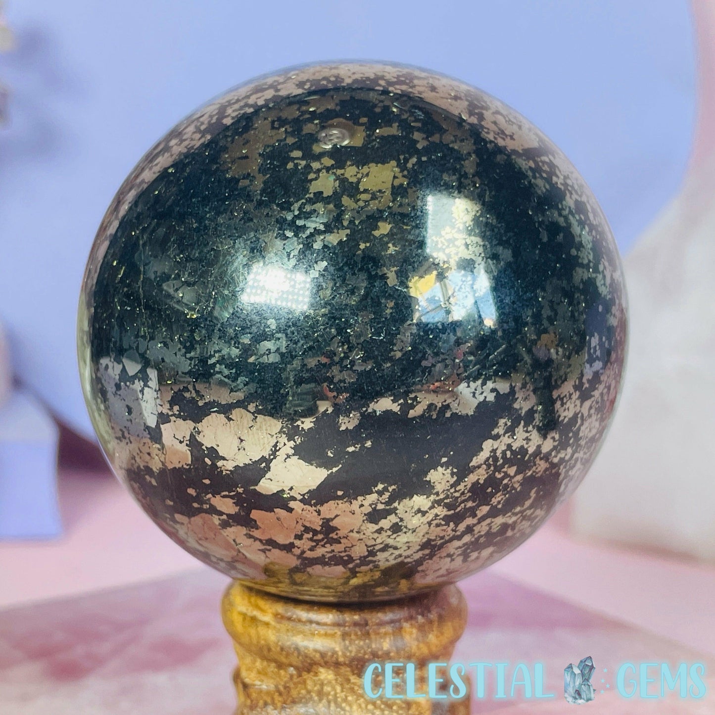 Pyrite in Matrix Solid Large Sphere A