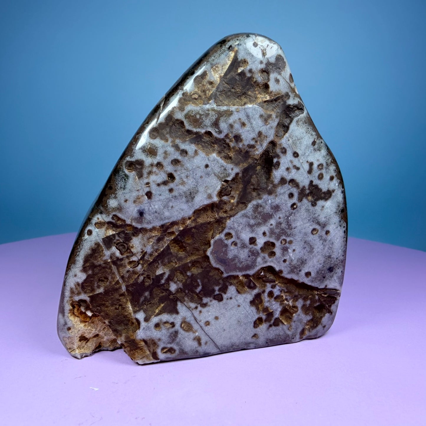 Green Prasiolite Amethyst Medium Semi-Polished Cluster Freeform with Agate (Video)