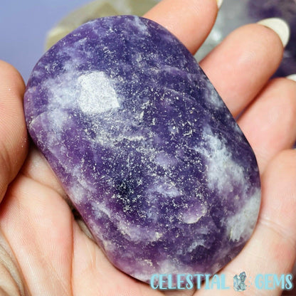 Purple Mica (Lepidolite) Palmstone