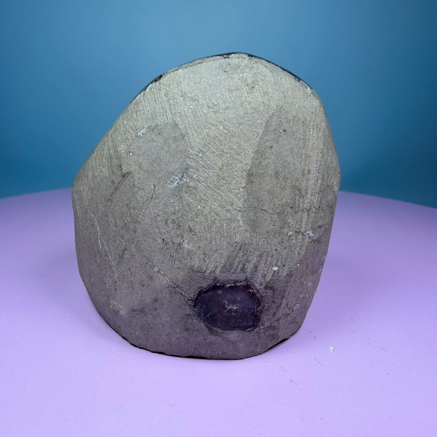 Dark Brown Rainbow Amethyst Medium Semi-Polished Cluster Freeform with Agate (Video)