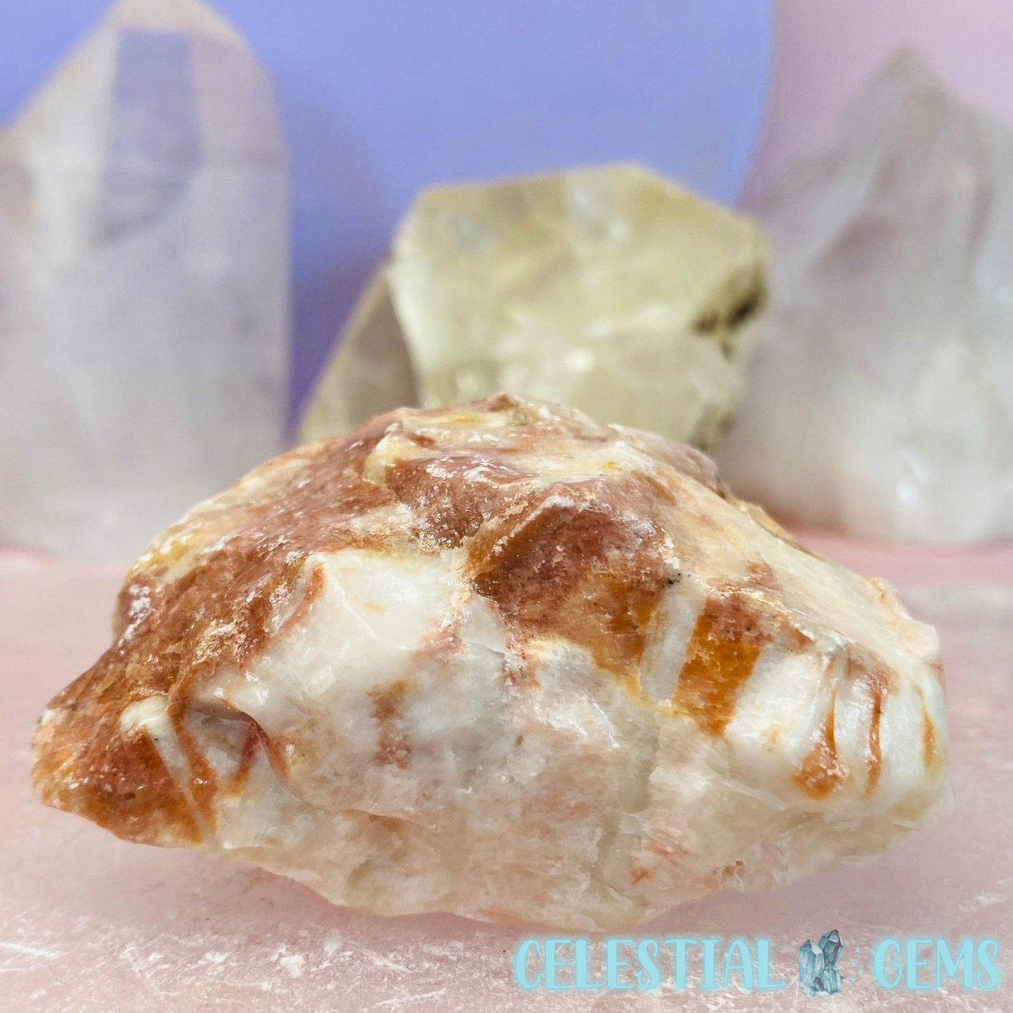 Rose Calcite Rough Chunk