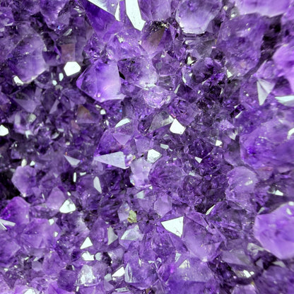 Amethyst Medium Semi-Polished Cluster Freeform with Agate (Video)