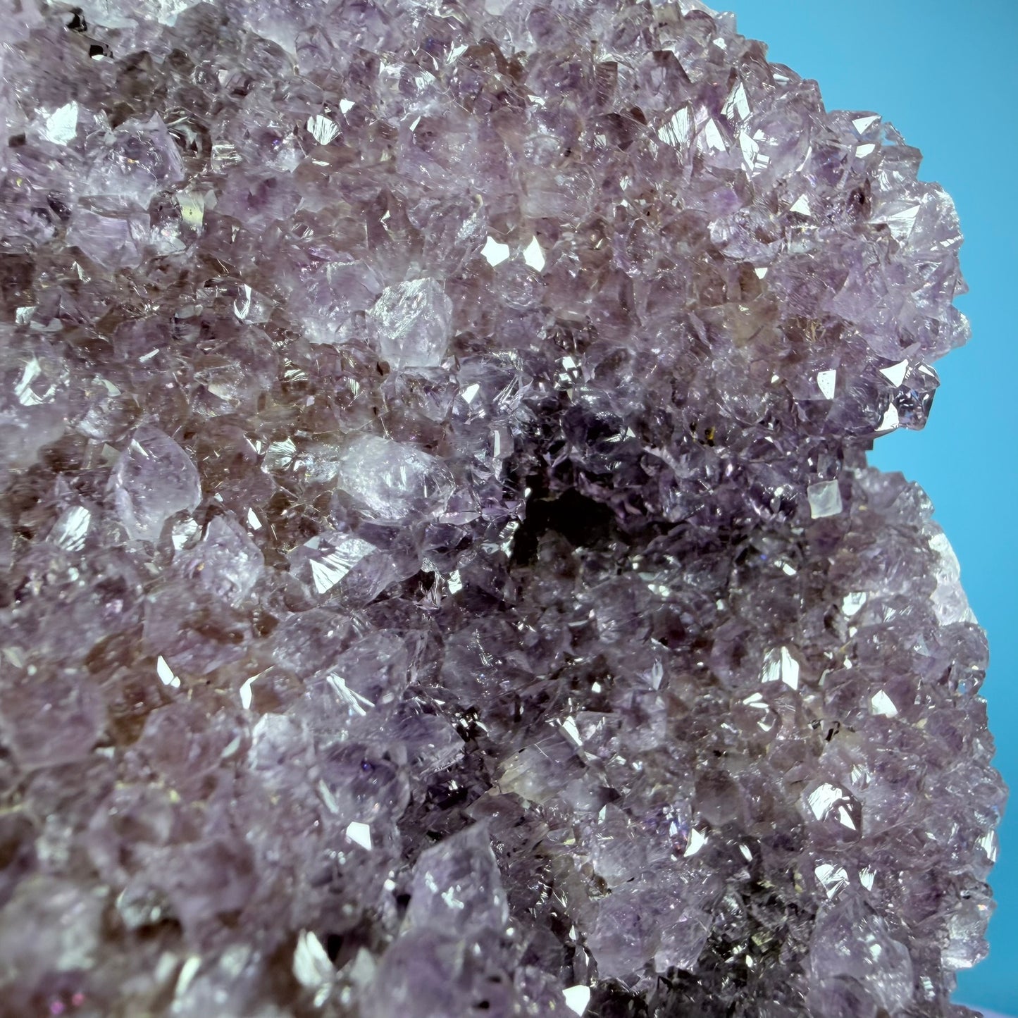Amethyst Medium Semi-Polished Cluster Freeform with Agate (Video)