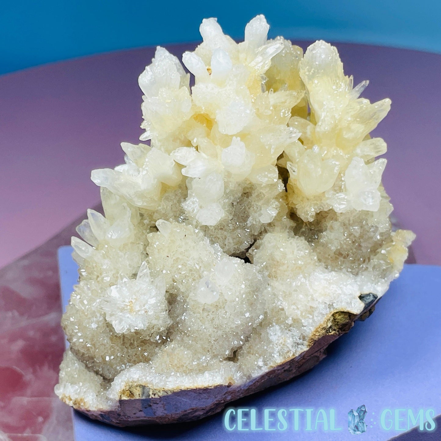 Sugar Calcite Medium Cluster